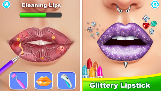 اسکرین شات 5 بازی Lip Art Salon: DIY Makeup Game