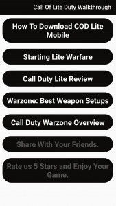 اسکرین شات برنامه Call OF Lite Zone Mobile War Walkthrough 3