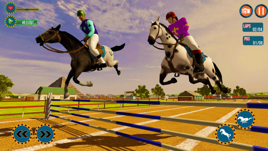 اسکرین شات 4 بازی Horse Riding:Horse Racing Game