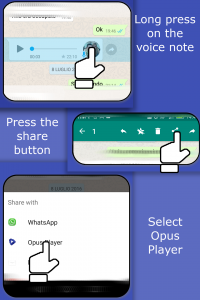 اسکرین شات برنامه Opus Player - WhatsApp Audio 3