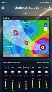 اسکرین شات برنامه Weather forecast 3