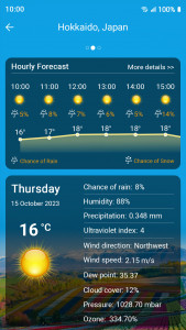 اسکرین شات 6 برنامه Weather forecast
