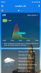 اسکرین شات برنامه Weather forecast 7