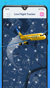 اسکرین شات برنامه Live Flight Tracker - Radar 1