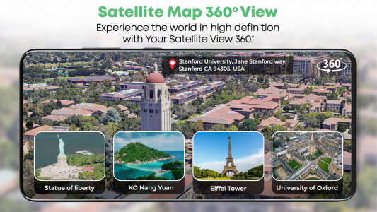 اسکرین شات 8 برنامه Live GPS Satellite - Earth Map