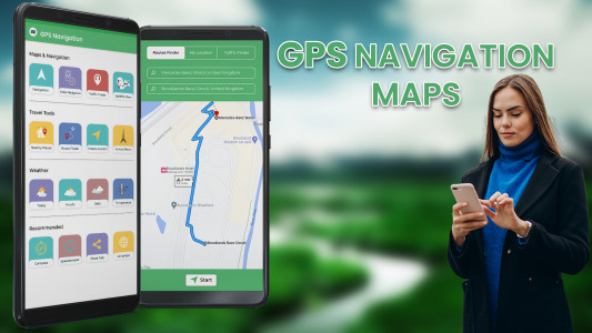 اسکرین شات برنامه Live GPS Satellite - Earth Map 1