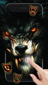اسکرین شات برنامه Blood, Wolf, King Theme & Live Wallpaper 1