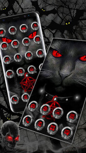 اسکرین شات برنامه Cool Evil Cat Themes HD Wallpapers 3