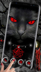 اسکرین شات برنامه Cool Evil Cat Themes HD Wallpapers 1