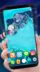 اسکرین شات برنامه Gravity Water Astronaut Themes HD Wallpapers icons 3