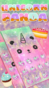 اسکرین شات برنامه Unicorn Panda Galaxy Themes HD Wallpapers 1