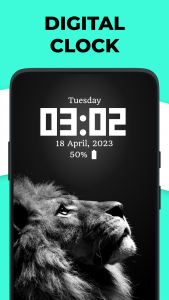 اسکرین شات برنامه Live Clock wallpaper app 3