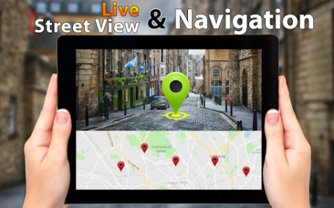 اسکرین شات برنامه GPS Satellite View Live,3d Maps_Route Finder 2019 4