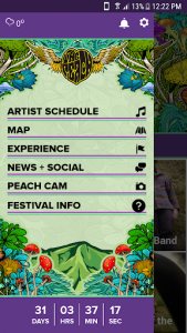 اسکرین شات برنامه The Peach Music Festival 2