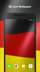 اسکرین شات برنامه Real Germany Flag Live Wallpaper 1