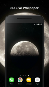 اسکرین شات برنامه Moon 3d Live Wallpaper 1