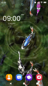 اسکرین شات برنامه Fish Live Wallpaper 3D Touch 5