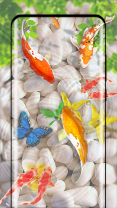 اسکرین شات برنامه Fish Live Wallpaper 3D Touch 4