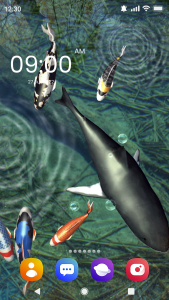 اسکرین شات برنامه Fish Live Wallpaper 3D Touch 6
