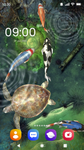 اسکرین شات برنامه Fish Live Wallpaper 3D Touch 1
