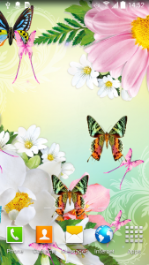 اسکرین شات برنامه Butterflies Live Wallpaper 1