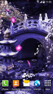 اسکرین شات برنامه Mystic Sakura Live Wallpaper 1