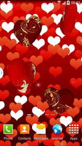 اسکرین شات برنامه 3D Hearts Live Wallpaper 2