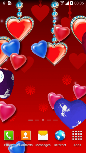 اسکرین شات برنامه 3D Hearts Live Wallpaper 4
