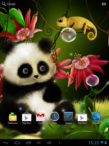 اسکرین شات برنامه Panda Live Wallpaper 2