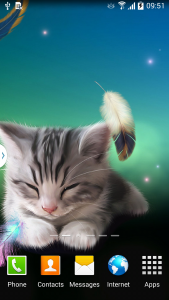 اسکرین شات برنامه Sleepy Kitten Wallpaper 3