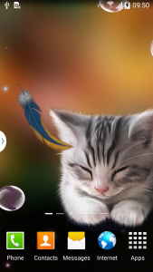 اسکرین شات برنامه Sleepy Kitten Wallpaper 2