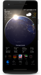 اسکرین شات 2 برنامه 3D EARTH PRO - local forecast