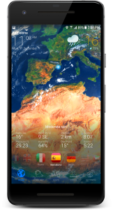 اسکرین شات 3 برنامه 3D EARTH PRO - local forecast