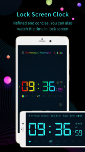 اسکرین شات 1 برنامه Digital clock widget