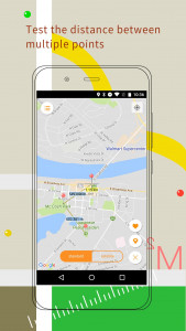 اسکرین شات 3 برنامه GPS Map Ruler-area measurement