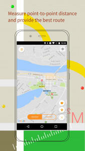 اسکرین شات 2 برنامه GPS Map Ruler-area measurement