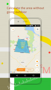اسکرین شات 4 برنامه GPS Map Ruler-area measurement