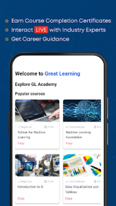 اسکرین شات برنامه Great Learning - Best Free Online Tech Courses 1