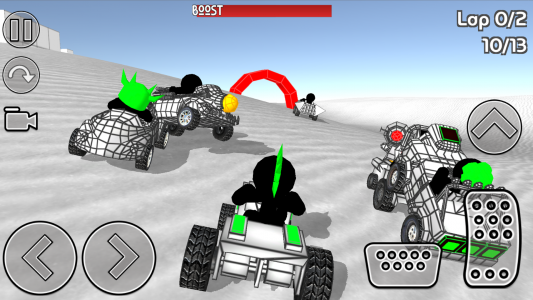 اسکرین شات بازی Stickman Car Racing 1