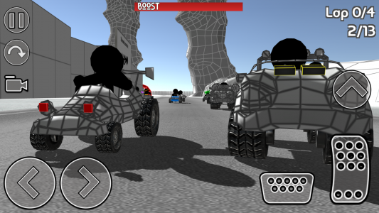 اسکرین شات بازی Stickman Car Racing 4