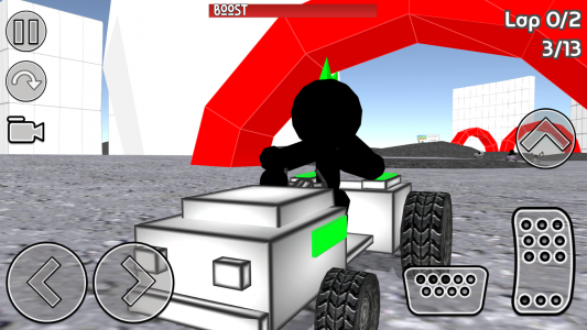 اسکرین شات بازی Stickman Car Racing 2