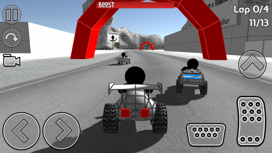 اسکرین شات بازی Stickman Car Racing 5