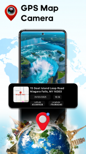 اسکرین شات برنامه GPS Camera Map & Geotag Photos 1