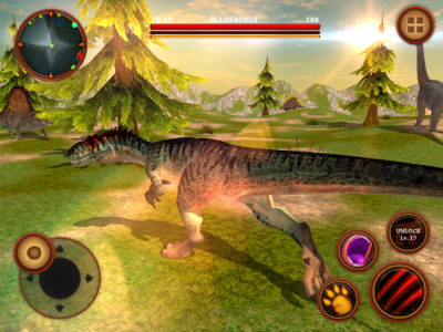 اسکرین شات بازی Allosaurus Simulator : Dinosaur Survival Battle 3D 3