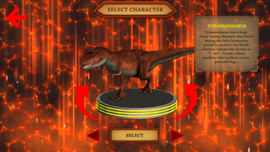 اسکرین شات بازی Tyrannosaurus Rex Simulator 3D 1