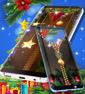 اسکرین شات برنامه Christmas lock screen 3