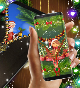 اسکرین شات برنامه Christmas lock screen 5
