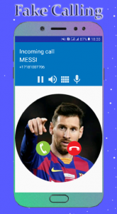 اسکرین شات برنامه Messi Call You Fake Video Call 1