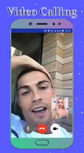 اسکرین شات برنامه Ronaldo Fake Video Call 3
