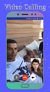 اسکرین شات برنامه Ronaldo Fake Video Call 4